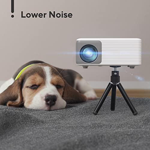 Mini Projector with Tripod, AKIYO O1, Full HD 1080P, 65000 Hrs