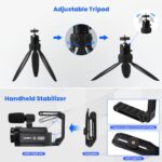 4K 56MP Dual Lens Camcorder WiFi IR Night Vision 16X Zoom