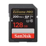 SanDisk 128GB Extreme PRO SDXC Card, 200 MB/s, V30, UHS-I