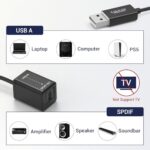 Cubilux USB A to TOSLINK Optical Audio Adapter, SPDIF Converter