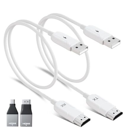 Wireless HDMI Transmitter & Receiver, 1080P, 50m Range (White)