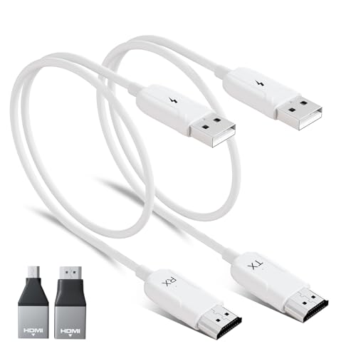 Wireless HDMI Transmitter & Receiver, 1080P, 50m Range (White)