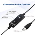 USB Headset with Mic, Noise Cancelling, Audio Controls