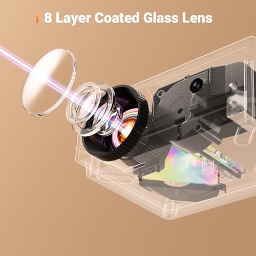 Mini Projector, Cibest HD 1080P, 2024 Upgraded 15000 Lux