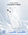 ORNARTO Magnetic Case for iPhone 13, Clear, 15.5 cm