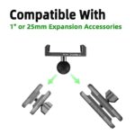 FANAUE Aluminum Phone Holder with 25mm Ball for 5.8-9.4cm Smartphones, RAM Mounts Compatible