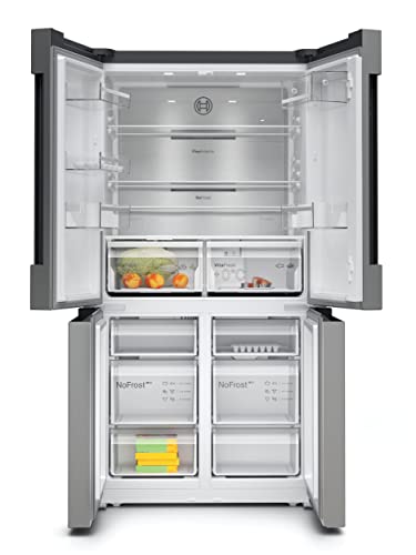 Bosch Serie 6 French Door Fridge Freezer, 183 x 91 cm, Silver