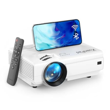 XuanPad Mini WiFi Bluetooth Projector, 1080P HD Portable
