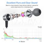 Blukar In-Ear Headphones with Mic, Noise Isolating