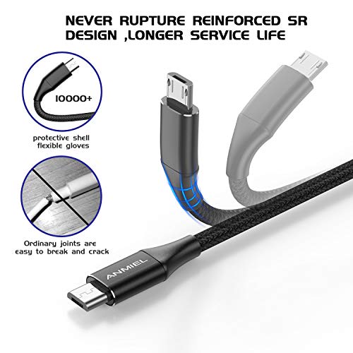 ANMIEL 2M Micro USB Fast Charging Cable for Android