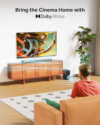 ULTIMEA 4.1ch Dolby Atmos Soundbar w/ Subwoofer, 280W