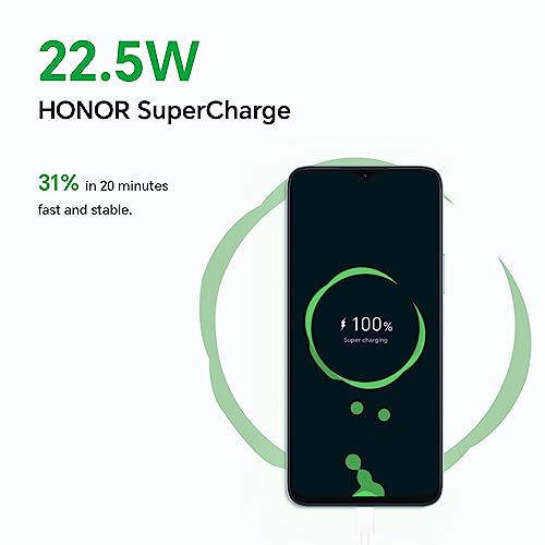 HONOR X6a Mobile, 16.5cm 90Hz Display, 4GB+128GB, 5200mAh, Cyan