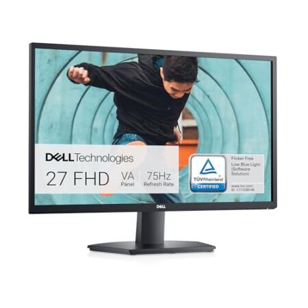 Dell SE2722HX 68.6cm FHD Monitor, 75Hz, 4ms, FreeSync, Black