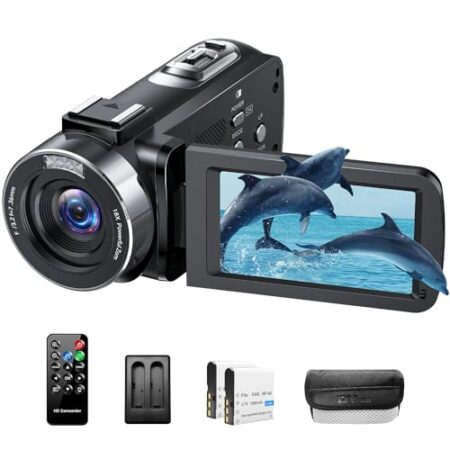 4K 42MP Video Camera 18X Zoom IR Night Vision 3.0" Screen