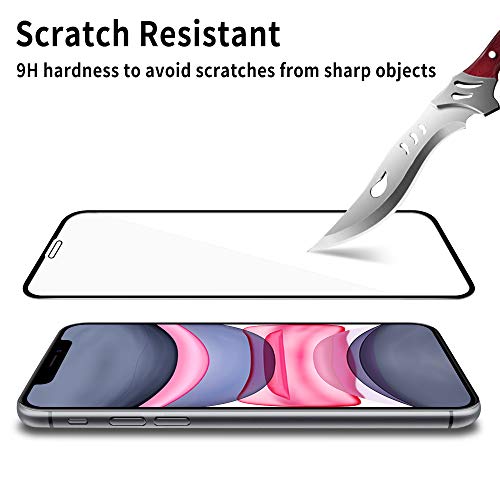 4youquality 3-Pack Full Coverage Screen Protector for iPhone XR/11