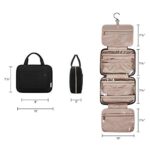 Clear Travel Toiletries Bag, 2 Pcs, TSA Approved, Black