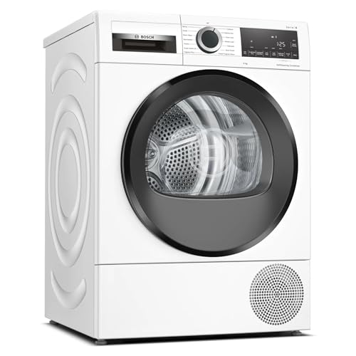 Bosch 9kg Heat Pump Tumble Dryer, AutoDry, White, Serie 6