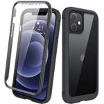 Diaclara iPhone 12/12 Pro Case, 360° Full Body, Black