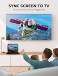 DBPOWER 25cm Portable DVD Player with 10" Swivel Screen
