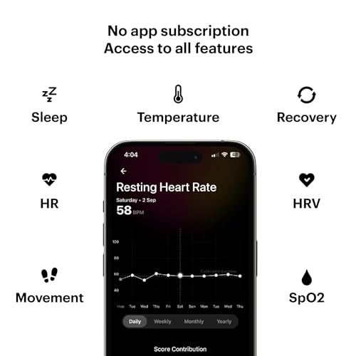 Ultrahuman Ring AIR - Sleep & HRV Tracker, 6 Days Battery (Size 7)