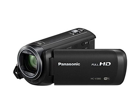 Panasonic HC-V380EB-K Full-HD Video Camera, 50x Zoom - Black
