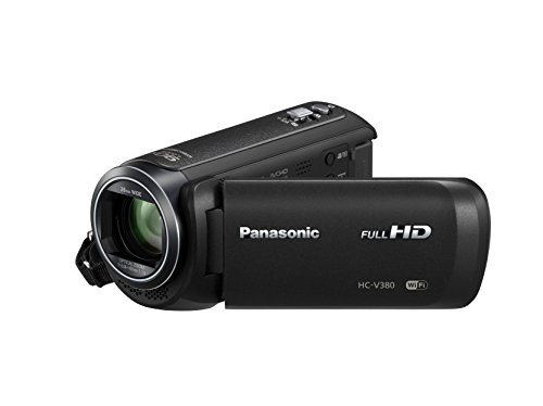 Panasonic HC-V380EB-K Full-HD Video Camera, 50x Zoom - Black