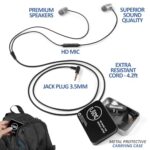 Rockpapa Kids Headphones, Wired, 85/94dB, Foldable, Mic
