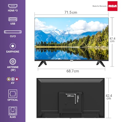 RCA Roku 81cm Smart TV, HD, Apple TV+, Netflix, HDMI, USB