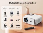 WiMiUS 25000 Lumen 1080P 4K Android TV Projector