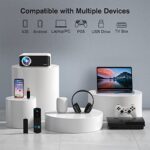 XuanPad 4K 1080P 5G WiFi Bluetooth Mini Projector