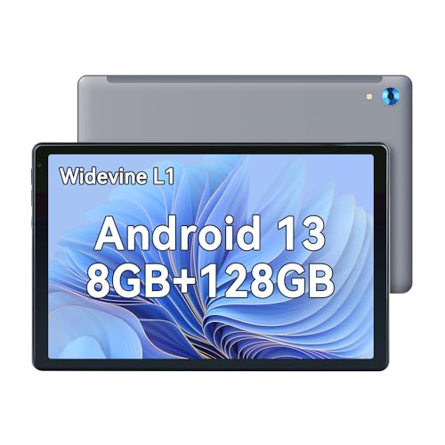 HiGrace 25.4 cm Android 13 Tablet, 8GB+128GB/1TB, Gray