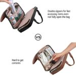 Clear Travel Toiletries Bag, 2 Pcs, TSA Approved, Black