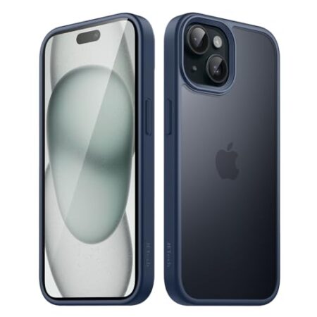 JETech Matte Case for iPhone 15 6.1cm, Storm Blue