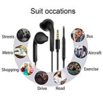 2 Pack Wired Earphones with Mic for Phones & Tablets
