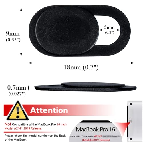 Bestgle 50 Packs 0.07mm Ultra-Thin Webcam Cover Sliders