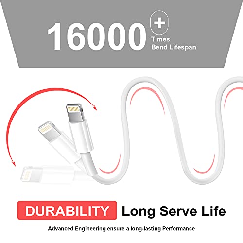 2 Pack Apple MFi Certified 1m iPhone Charger Cables