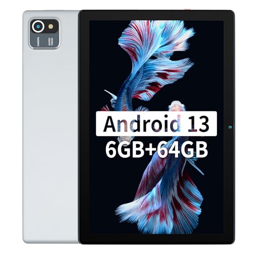 HiGrace 10" Android 13 Tablet, 6GB+64GB, 5000mAh, Silver