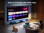 4K Android TV Projector, 800 ANSI, WiFi6, Bluetooth, FHD