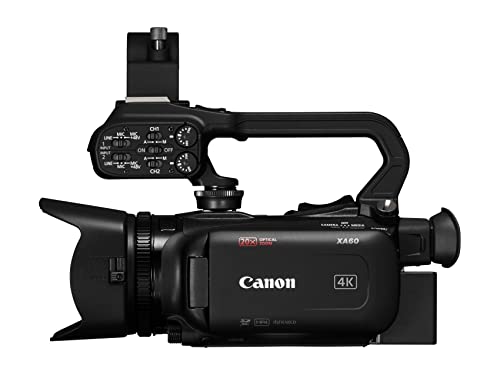 Canon XA60 - Pro 4K Camcorder, 20x Zoom, 5-Axis Stabilisation