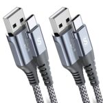 2-Pack 2M USB C 3.1A Fast Charger for iPhone/Samsung/Pixel