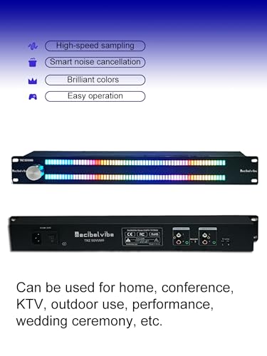 Decibelvibe TNZ SGVUM6 - Audio VU Meter with RCA & 3.5mm Input