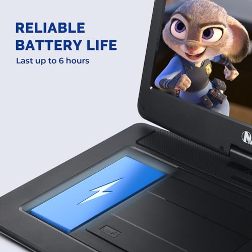 NAVISKAUTO 40cm Portable DVD Player with 16" Screen, HDMI