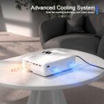 XuanPad Mini WiFi Bluetooth Projector, 1080P HD Portable