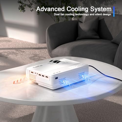 XuanPad Mini WiFi Bluetooth Projector, 1080P HD Portable