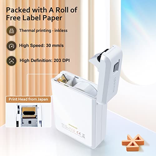 JADENS D110 Portable Bluetooth Thermal Label Maker