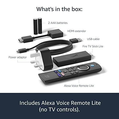 Amazon Fire TV Stick Lite with Alexa Voice Remote, HD