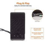Amazon Basics USB-Powered Computer Speakers, Black