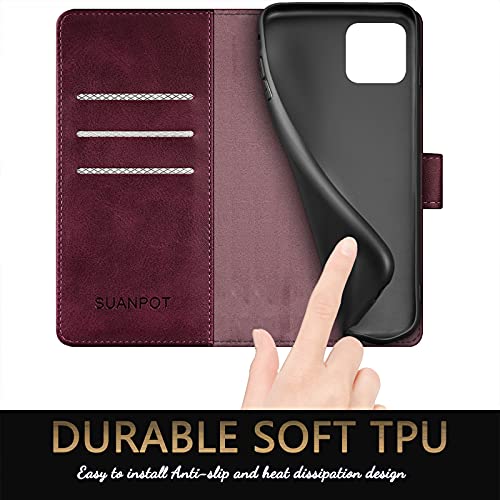 SUANPOT iPhone 13 15.5 cm Case w/ Card Holder & RFID Block
