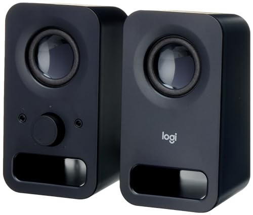 Logitech Z150 Stereo Speakers, 6W, 3.5mm Input, Black