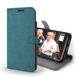 Snakehive iPhone 14 Plus Leather Wallet Case (Teal)